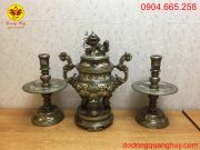 Bộ tam sự khảm tam khí cao 50cm