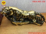 Linh vật Hổ đồng dát vàng 9999 dài 81cm