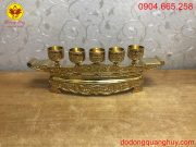 ngai chén bằng đồng dát vàng