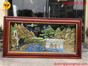 Tranh Sơn Thủy Hữu tình bằng đồng
