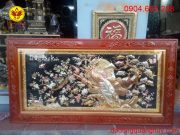 Tranh đồng tứ quý khai xuân