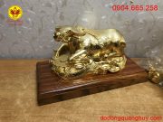 Tượng Trâu đồng dát vàng 9999