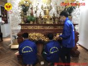 Dát vàng bàn thờ gỗ