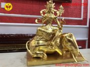 Tượng phổ Hiền bằng đồng dát vàng 9999