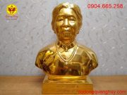 Tượng truyền thần cụ Bà cao 42cm thếp vàng 9999