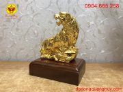 Tượng Hổ bằng đồng mạ vàng