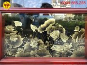 Tranh đồng xước màu sắc nét và tinh xảo