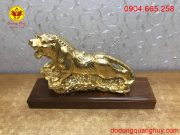 Hổ bằng đồng dát vàng 9999