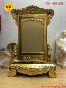 Khung ảnh bằng đồng dát vàng 9999