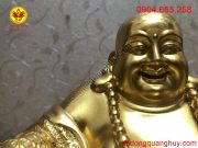 Tượng Phật Di Lạc bằng đồng dát vàng 9999
