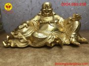 Tượng Phật Di Lạc bằng đồng dát vàng 9999