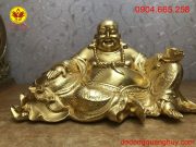 Tượng Phật Di Lạc bằng đồng dát vàng 9999