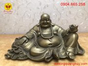 Tượng Phật Di Lặc bằng đồng cao 25cm