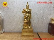 Tượng Đồng nữ tướng Lê Chân mạ vàng 24k
