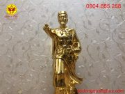Tượng đồng Đức Vương Ngô Quyền mạ vàng 24k