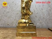 Tượng đồng Đức Vương Ngô Quyền mạ vàng 24k