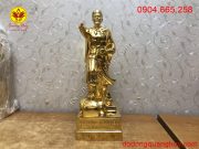 Tượng đồng Đức Vương Ngô Quyền mạ vàng 24k