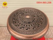 Hoa văn trống đồng sắc nét và tinh xảo