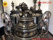 Nắp đỉnh khảm ngũ sắc tinh xảo và sắc nét