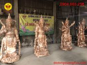 Tượng Hộ pháp đang là phôi đồng