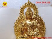 Mẹ quan âm bằng đồng mạ vàng
