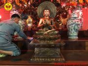 Tượng Phật Thích Ca ngồi Đài sen hoàn thiện