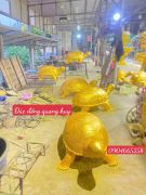 Hoàn Thiện Rùa đồng tại xưởng đúc đồng Quang Huy