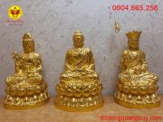 Bộ Tây Phương Tam Thánh bằng đồng dát vàng